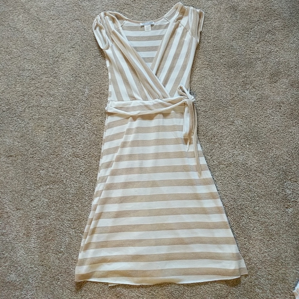 Lightweight nautical white and gold dress